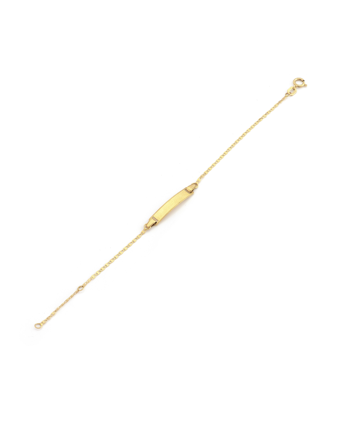 Pulseira Chapa Infantil em Ouro Amarelo 18K