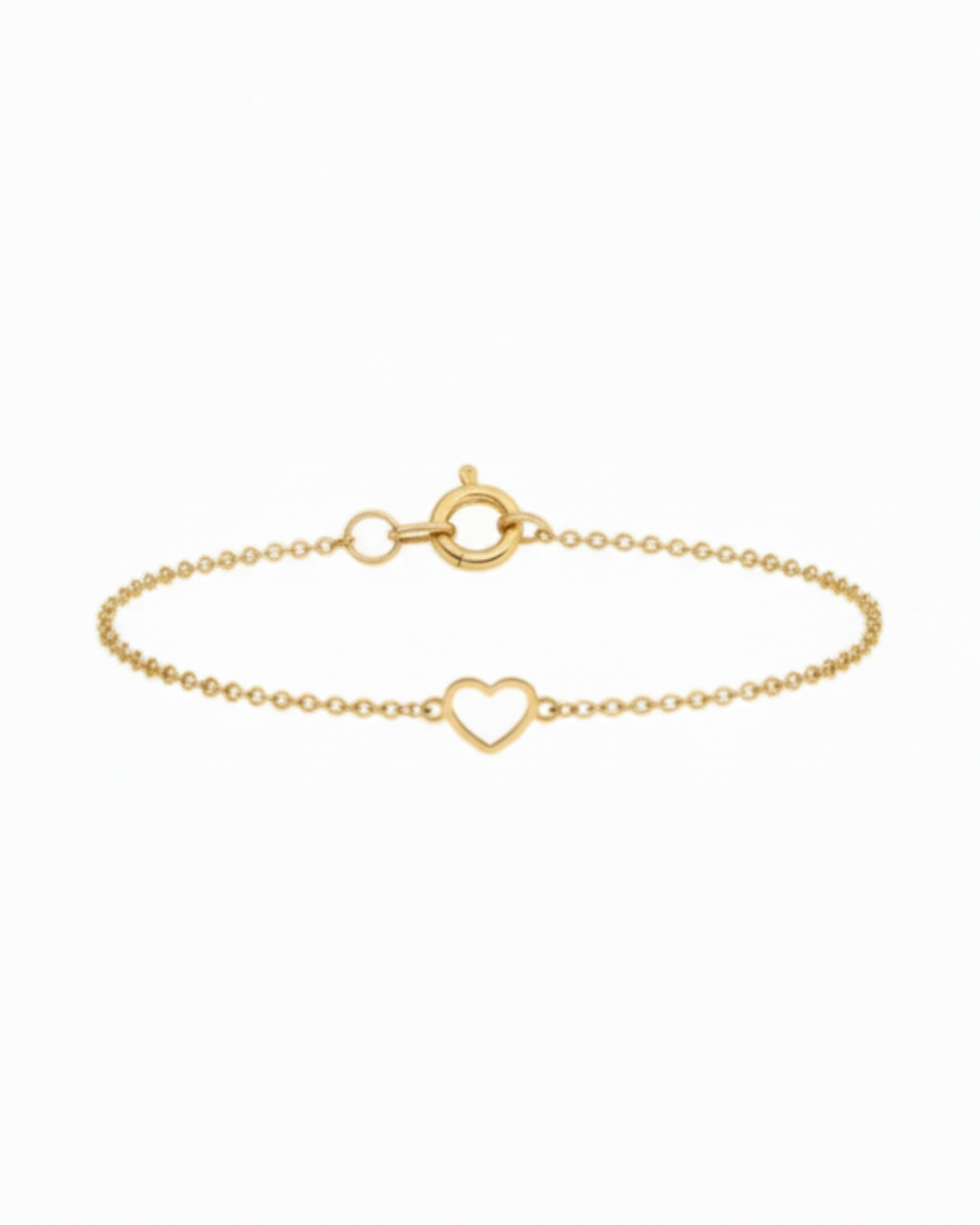 Pulseira Coração em Ouro Amarelo 18K