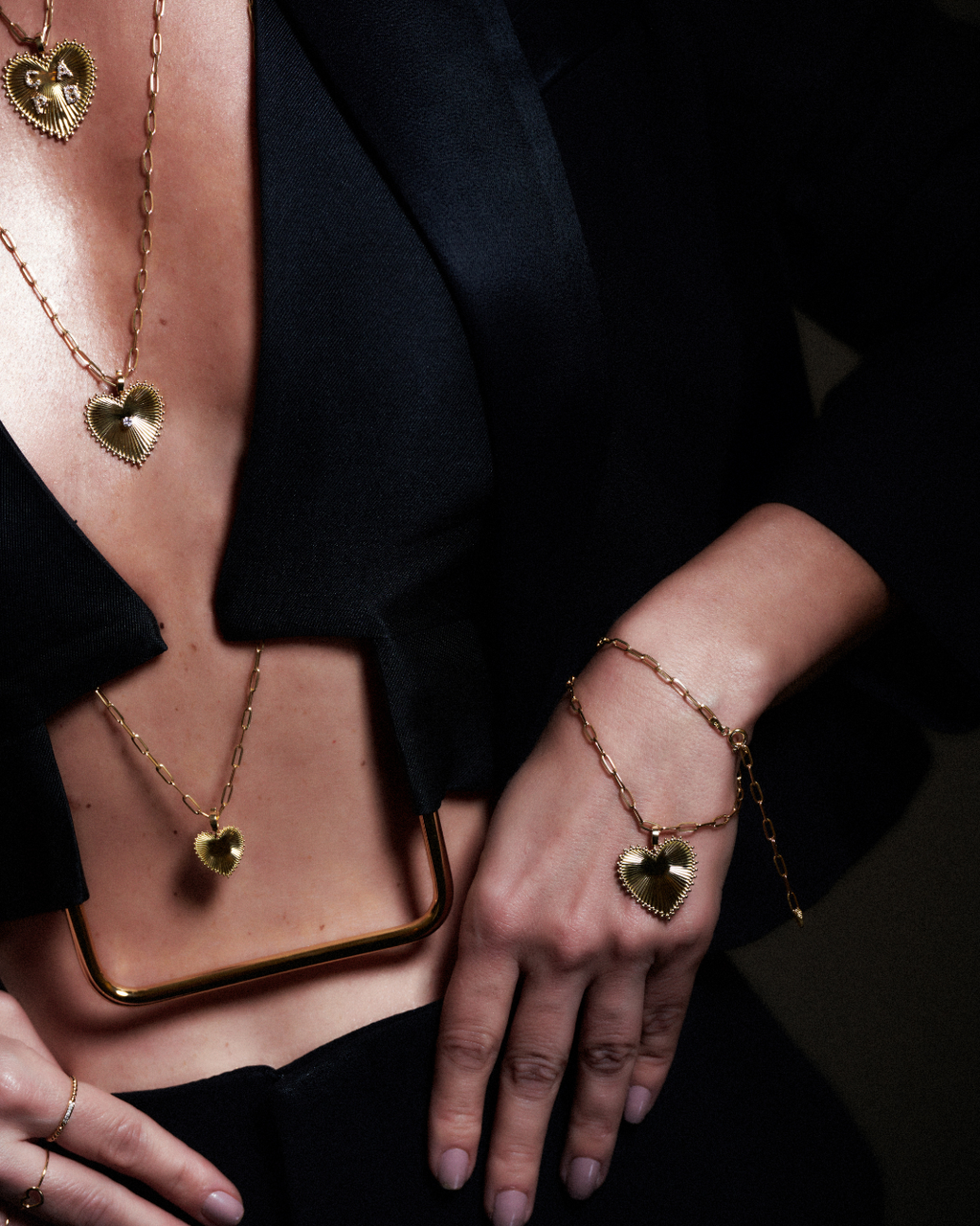 Pingente Coração M em Ouro 18K - Collab Carol Toledo