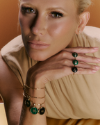 Pingente CÂNCER Quartzo Verde em Ouro Amarelo 18k - Collab Mônica Salgado