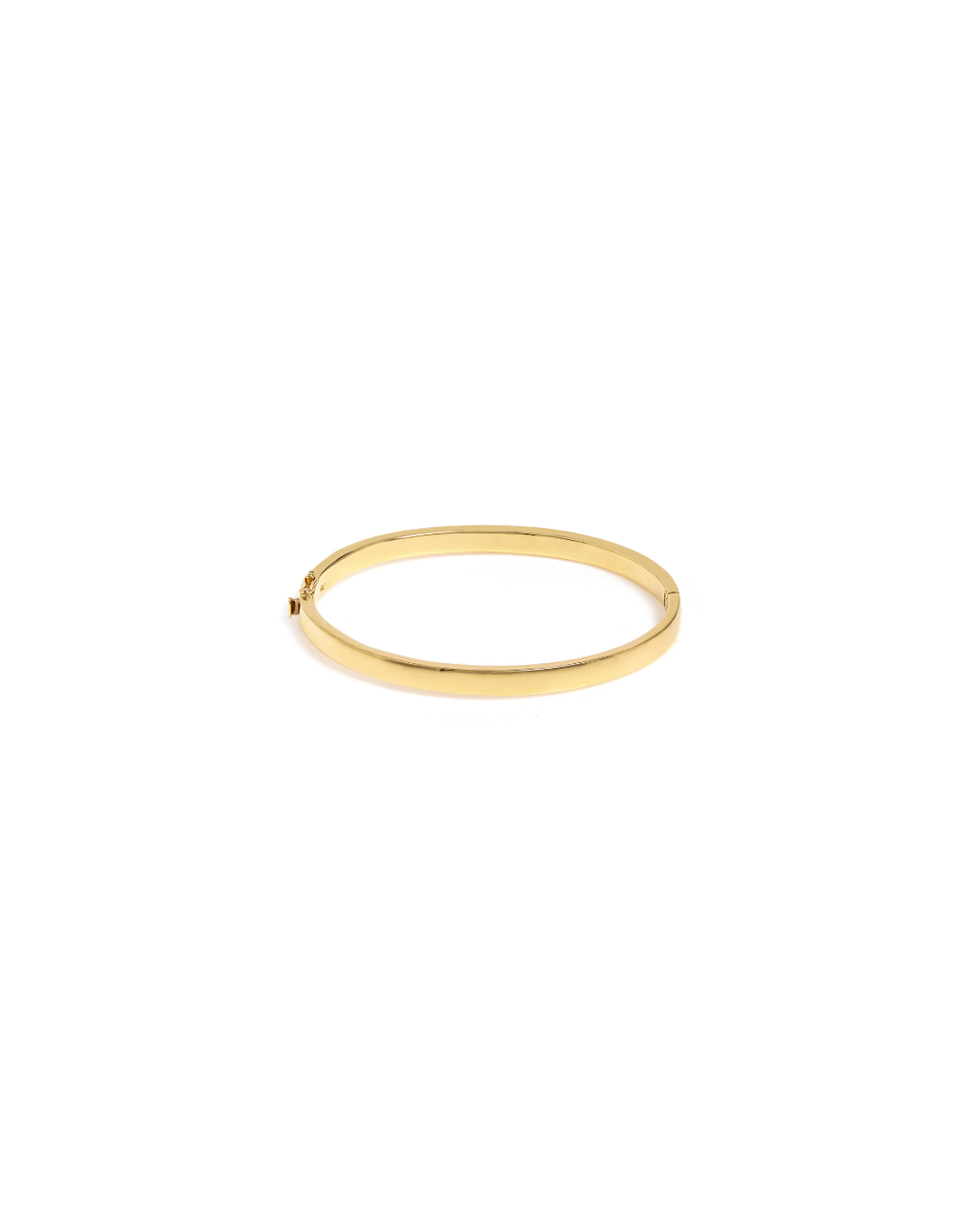 Bracelete Liso Fio Quadrado 4mm em Ouro Amarelo 18K
