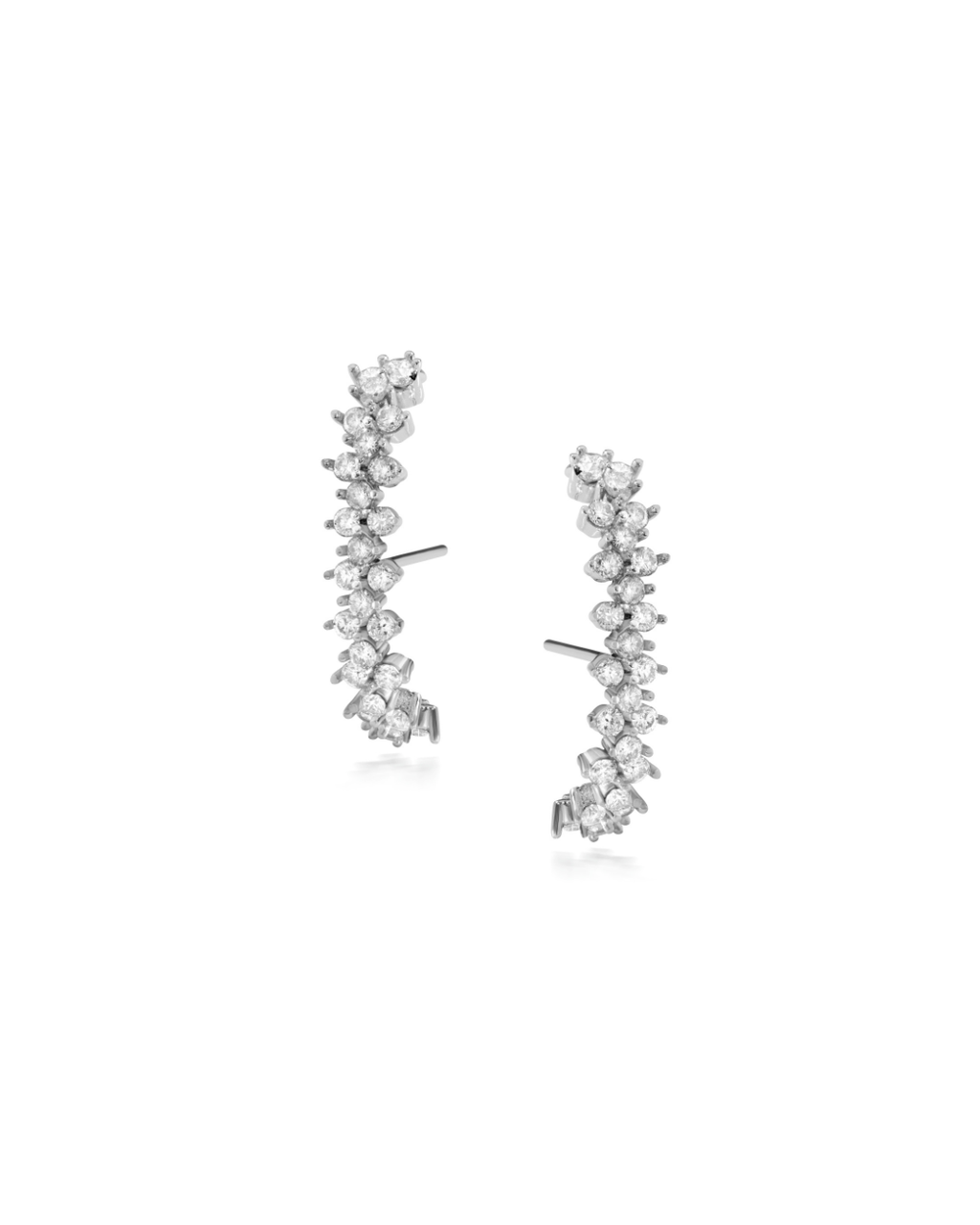 Brinco EARHOOK Diamantes 1.85ct em Ouro Branco 18K