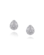 Brinco Gota LADY 154 Diamantes em Ouro Branco 18K - 2.86ct total