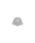 Anel Redondo Diamantes em Ouro Branco 18K