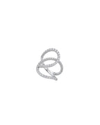 Anel WAVE Diamantes em Ouro Branco 18K