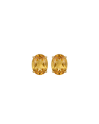 Brinco GLAM Berilo Oval em Ouro 18K