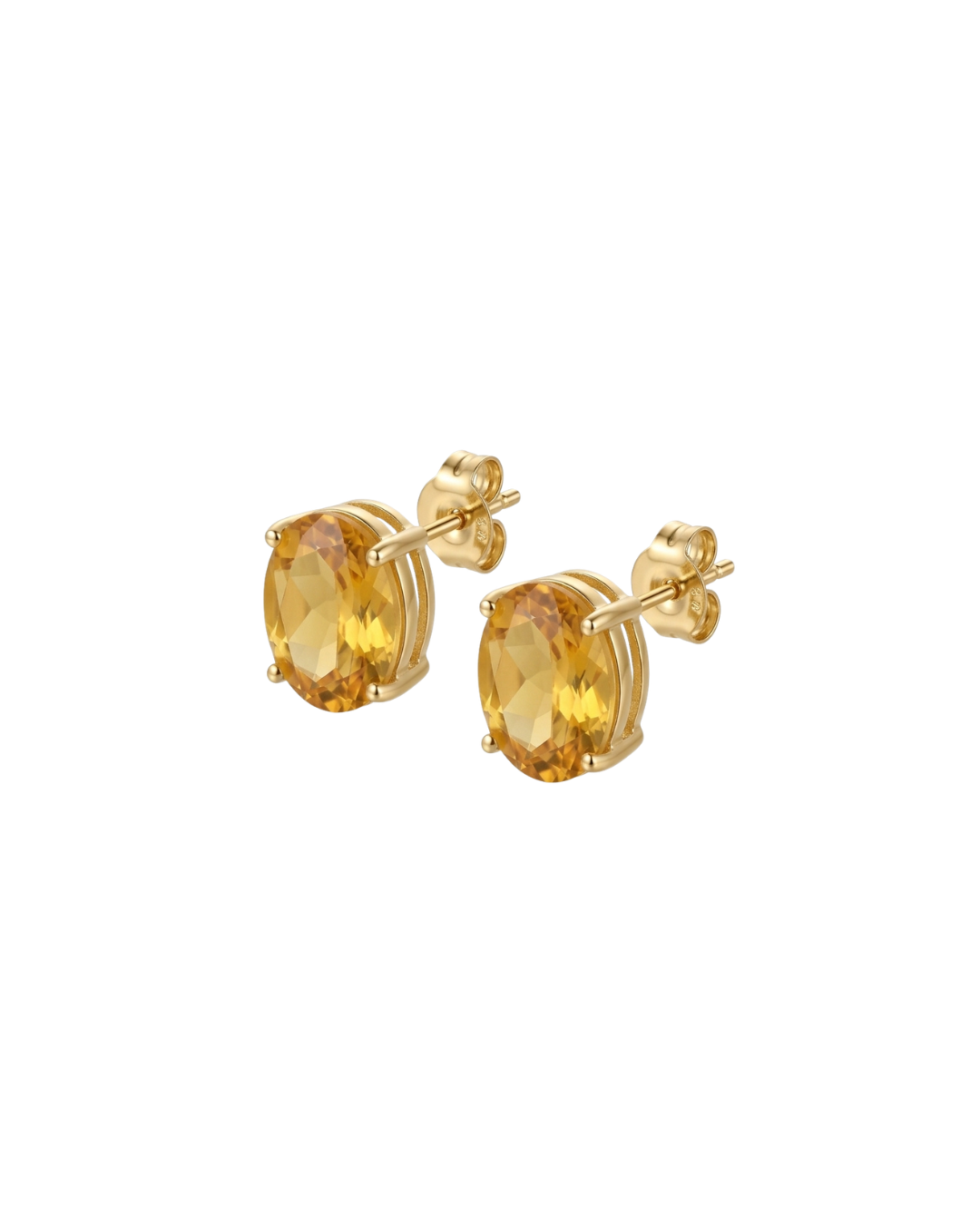 Brinco GLAM Berilo Oval em Ouro 18K