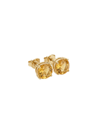 Brinco GLAM Berilo Redondo em Ouro 18K
