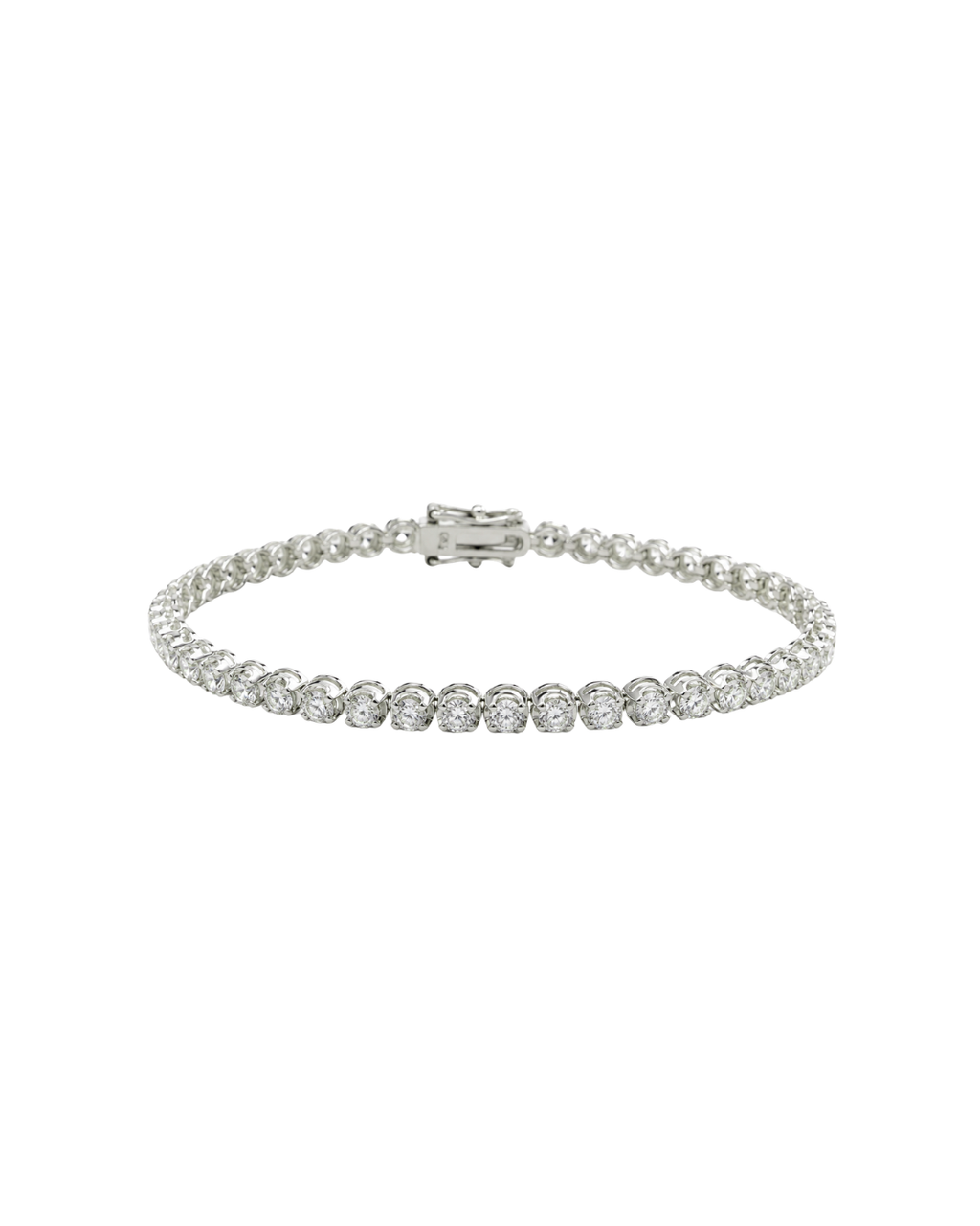 Pulseira Riviera Diamantes em Ouro Branco 18K