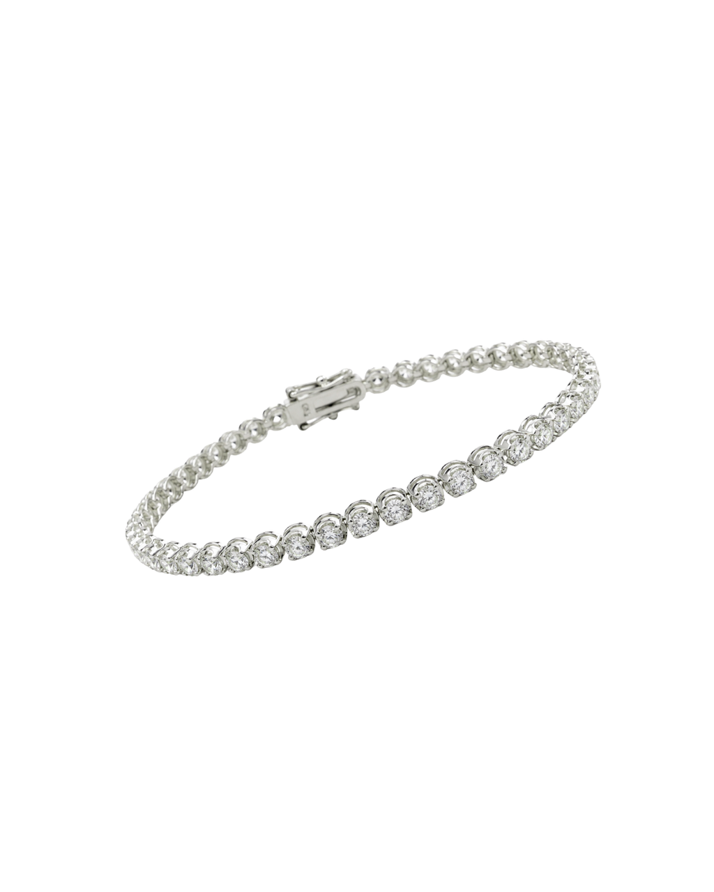 Pulseira Riviera Diamantes em Ouro Branco 18K
