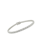 Pulseira Riviera Diamantes em Ouro Branco 18K