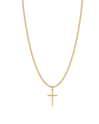 Corrente Cruz P em Ouro 18K