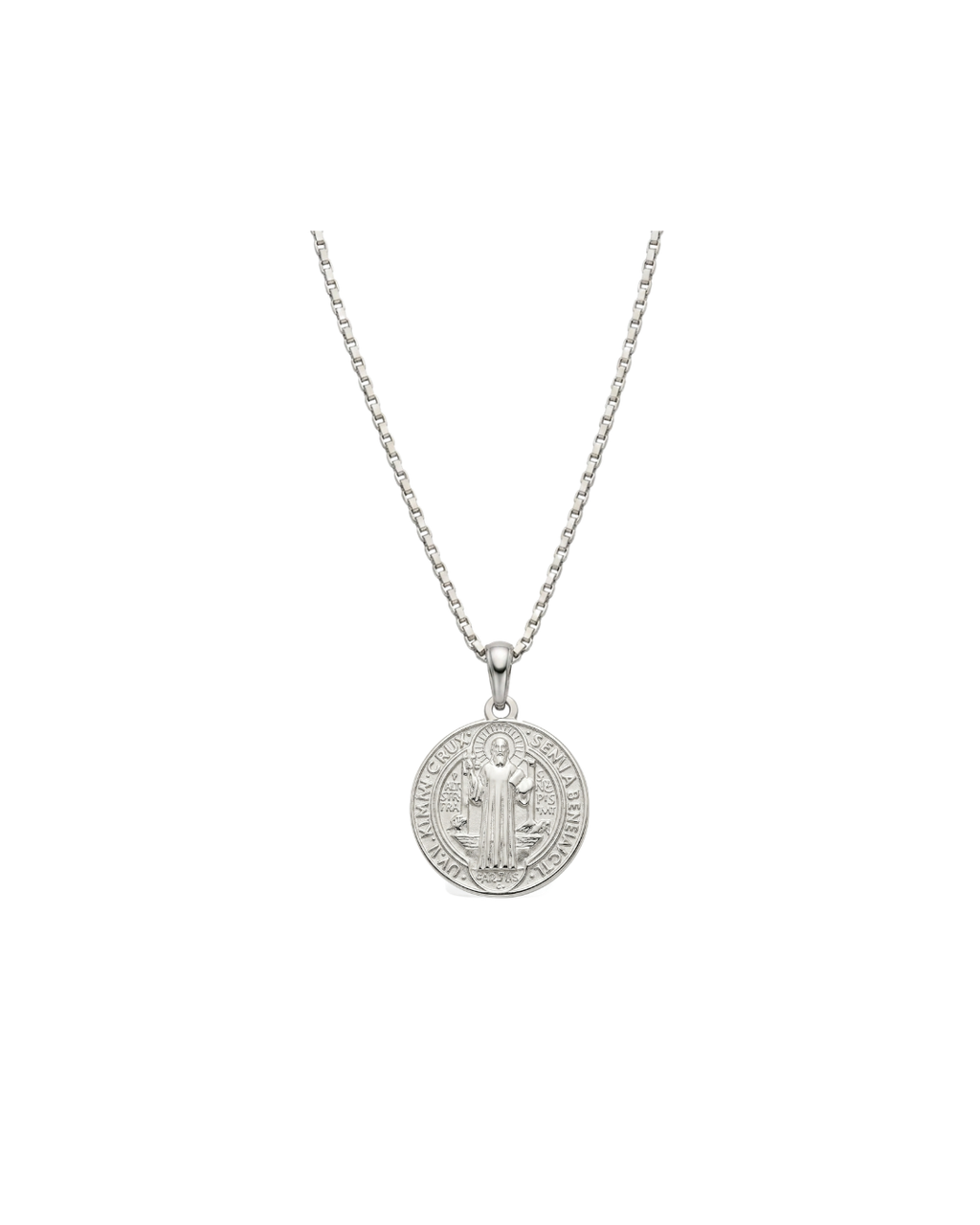 Corrente São Bento em Ouro Branco 18K