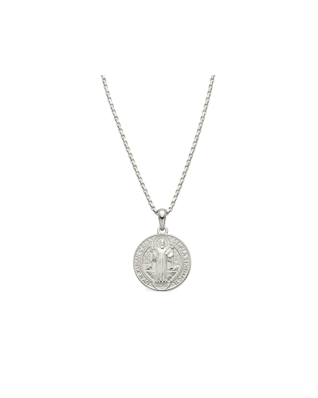 Corrente São Bento em Ouro Branco 18K