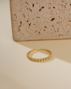 Anel Bolinhas em Ouro 18K