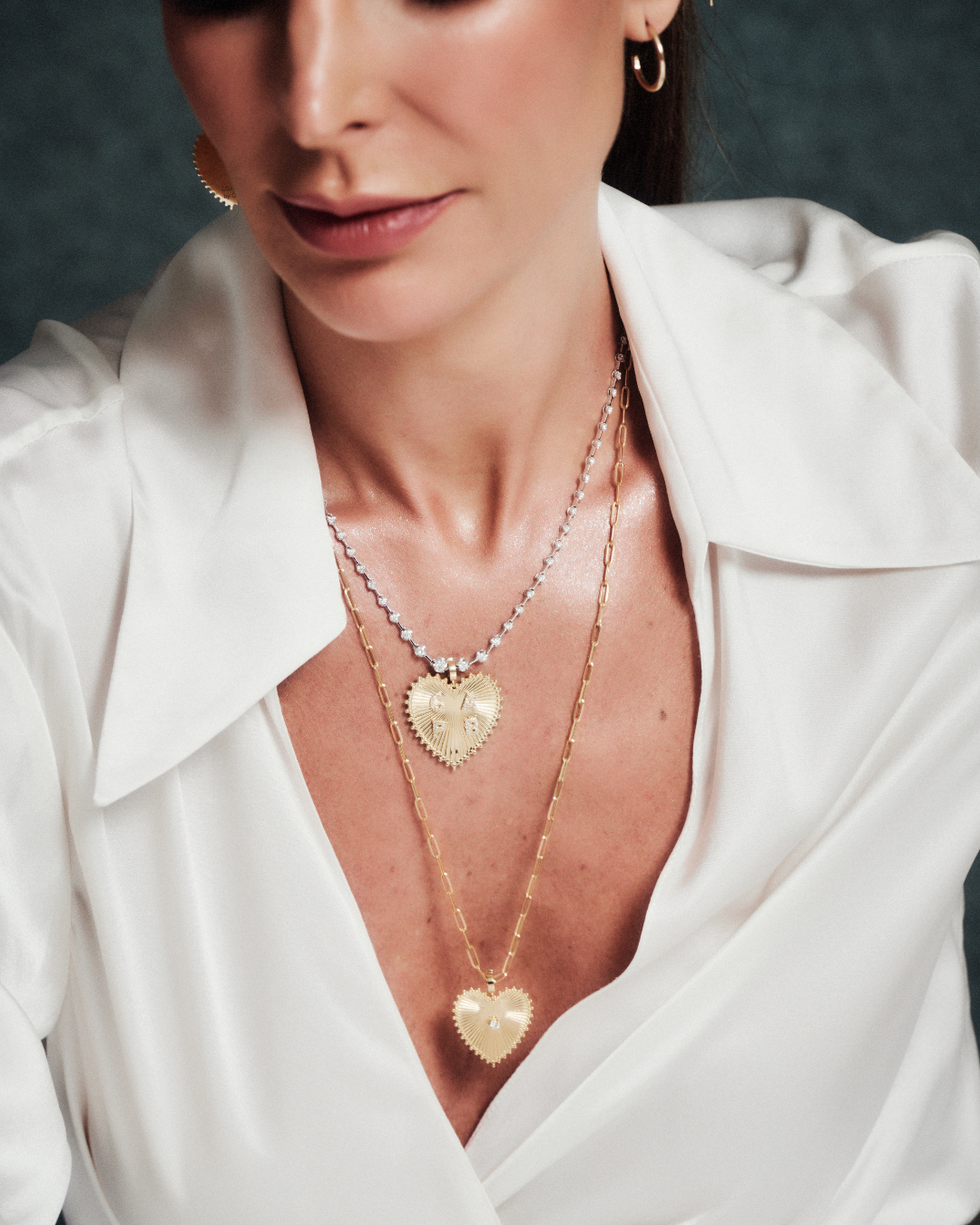 Pingente Coração G em Ouro 18K - Collab Carol Toledo